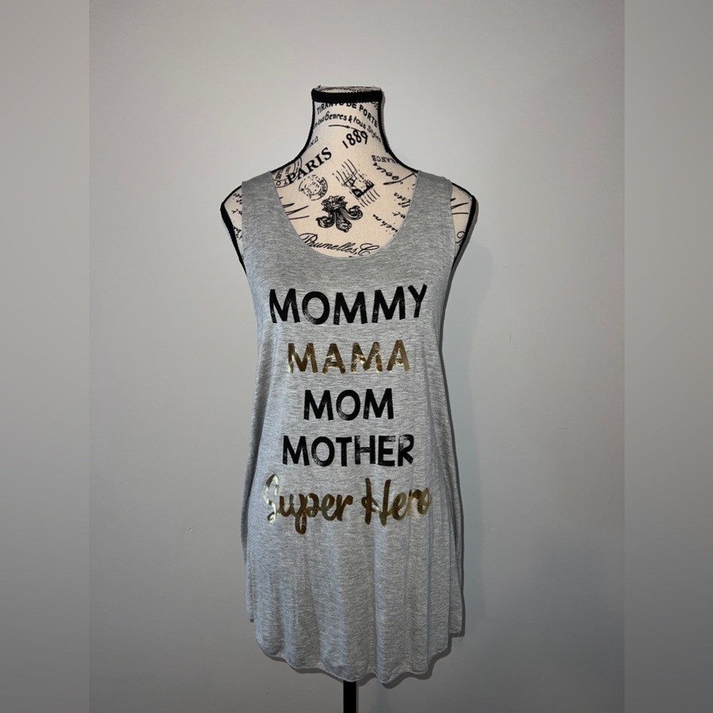 NWT Pro "Mommy, Mama, Mom, Mother, Super Hero" Tank Top, Large